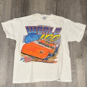 Vintage 1996 26th Annual Eldora World 100 Dirt Late Model Tshirt single stitch